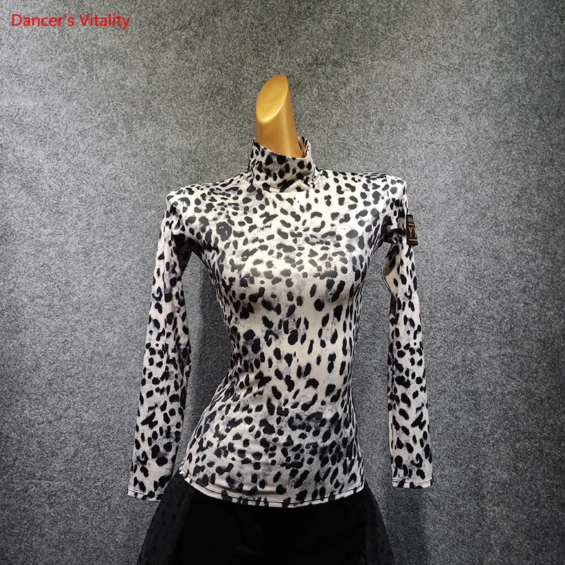 Бальная Сексуальная Современная одежда для латинских танцев с длинным рукавом