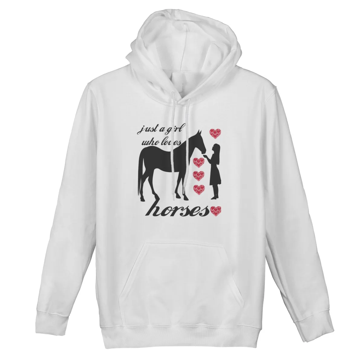 

Men's Hoodie Just A Girl Who Loves Horses Funny GiftPrint Funny Couples Matching Punk Retro Sweatshirt 37419