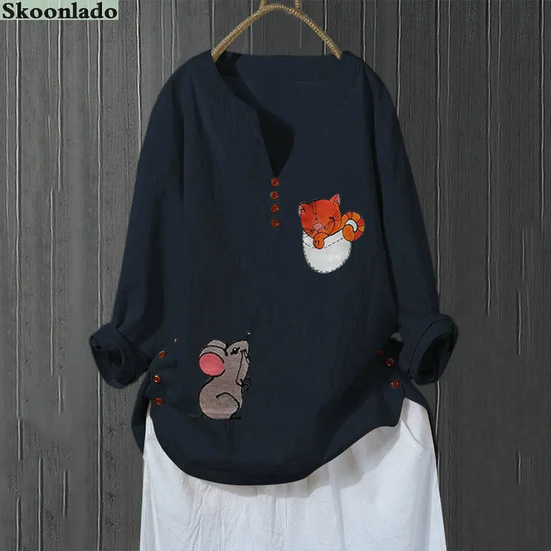 newest S-5XL PLUS SIZE spring women cotton linen tops lady blouse clothes oversea original famous brand design comfortable | Женская