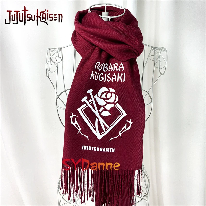 

Anime Jujutsu Kaisen Winter Scarf Imitation wool bib Gojo Satoru Scarf Kugisaki Nobara Scarf Yuji Itadori Scarf Children Gift