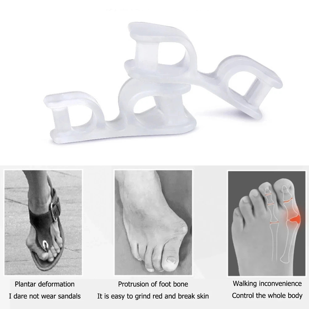 Детские носки по 10 пар в практичный исправление вальгусной деформации первого пальца стопы прозрачный Ортез SiliconeToe сепаратор снять пальцев...