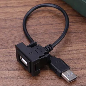 Панель заподлицо USB кабель с пряжка легко Установка мужского и женского пола личный автомобиль элементы для Toyota Hilux Vigo Carolla
