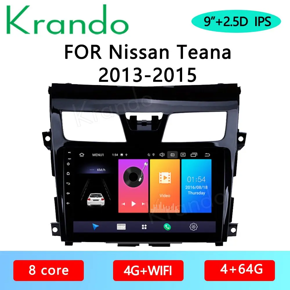 Krando Android 10 0 9 &quotIPS полный сенсорный автомобильный мультимедийный радио для Nissan Teana