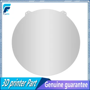 fysetc 3d printer heatbed dia 265mm round spring steel sheet plate hot bed for kossel build platform 3d printer free global shipping
