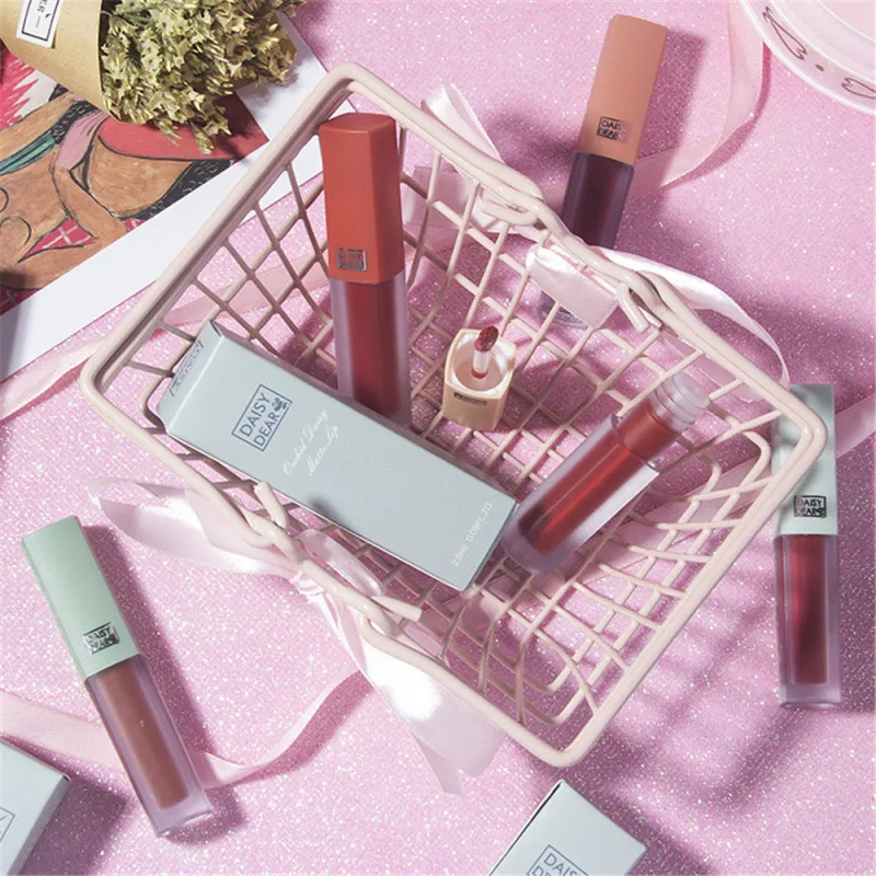 

1pcs Matte Liquid Lip Gloss Waterproof Non-stick Cup Makeup Lip Glaze Sexy Long Lasting Tint Liner Pen Lipstick Cosmetic