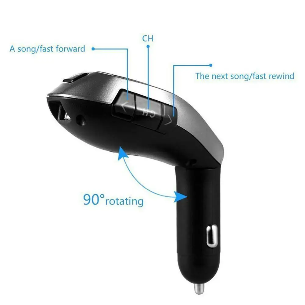 Автомобильный fm передатчик Bluetooth 5 0 беспроводная гарнитура аудио приемник mp3