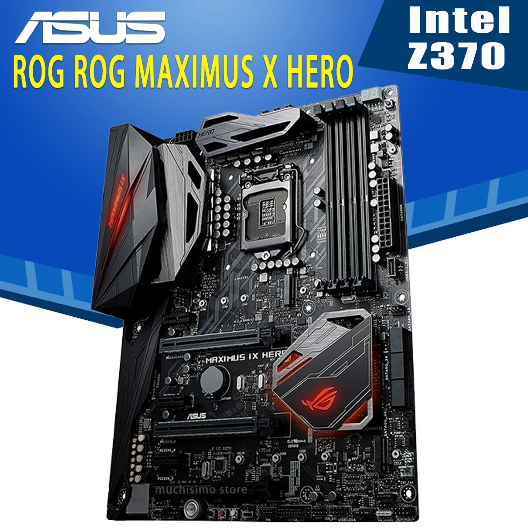 Billig LGA1151 Asus ROG MAXIMUS X HERO Motherboard Unterstützung 8th-Gen Core I7/i5/i3 CPU DDR4 64GB Overlocking Desktop Z370 Placa-Mãe 1151