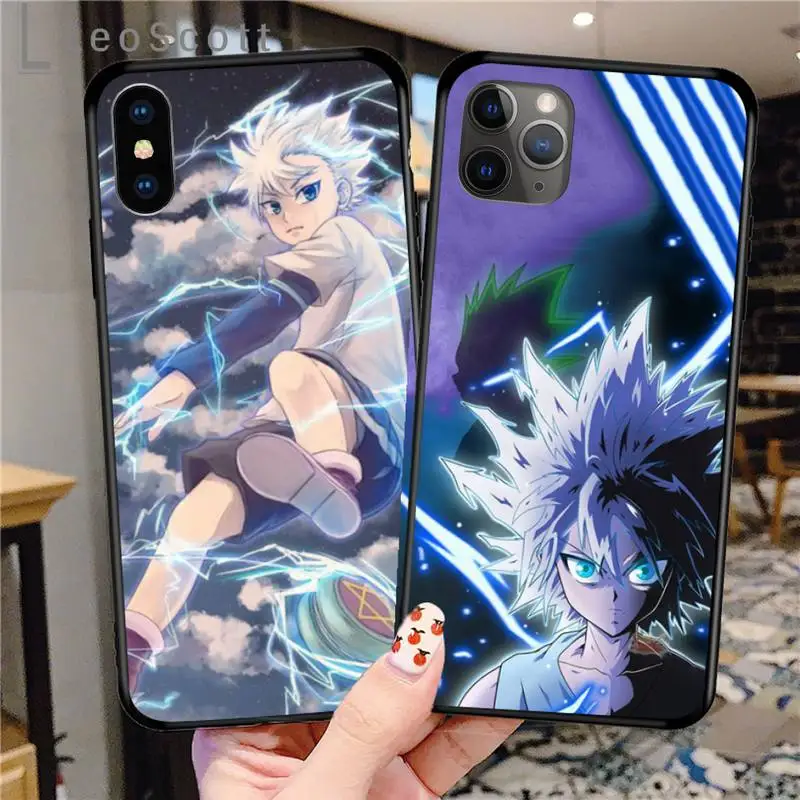 

Anime Hunter X Hunter Killua Phone Case for iPhone 11 12 pro XS MAX 8 7 6 6S Plus X 5S SE 2020 XR