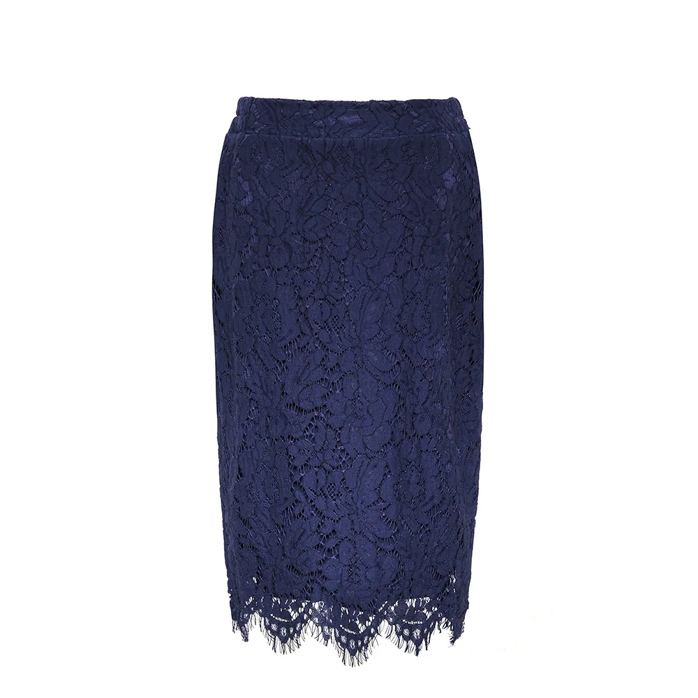 

2021 hot sale plus size sexy lace skirt slim fit hip skirt high waist skirt