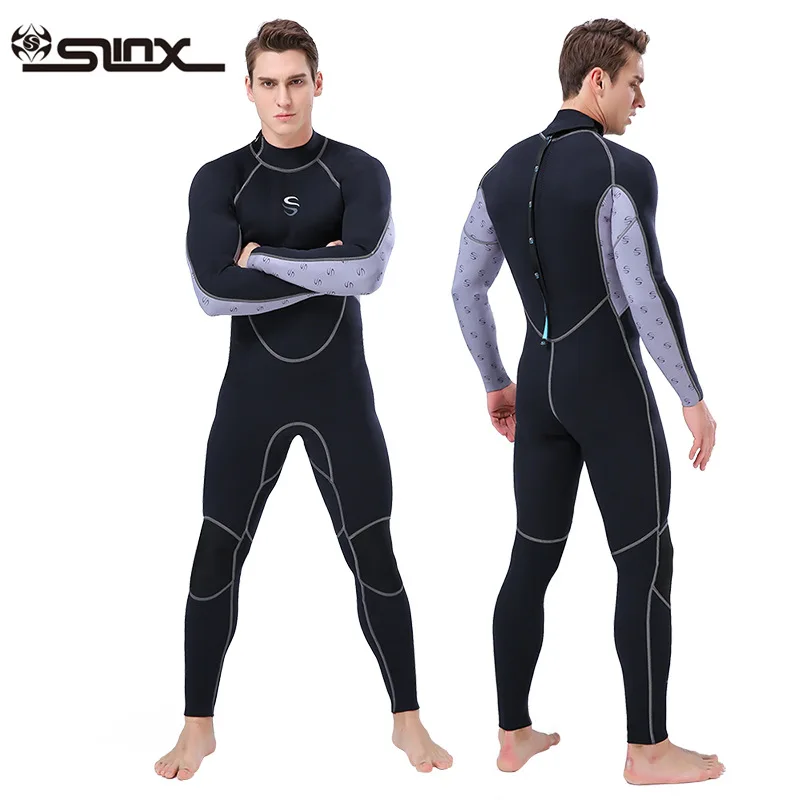 Spearfishing Scuba Diving suit men 2mm Neoprene wetsuit full body one piece snorkeling surfing wetsuit winter thermal swimwear