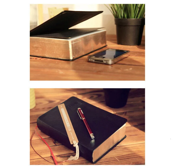 Bullet Journal кожаная Библейская записная книжка винтажная Толстая ручная работа Sketchbook еженедельник дневник канцелярский магазин школа 016011