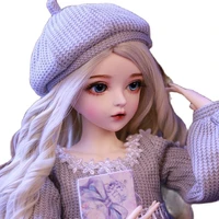 bjd doll 60cm gifts for girl silver hair doll with clothes change eyes doris dolls best valentines day gift bebe reborn