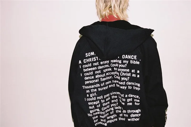 

ERD Hoodies High Quality Fashion Casual Lettering on The Back Pullover Men Women Black Cardigan Zipper Hooded