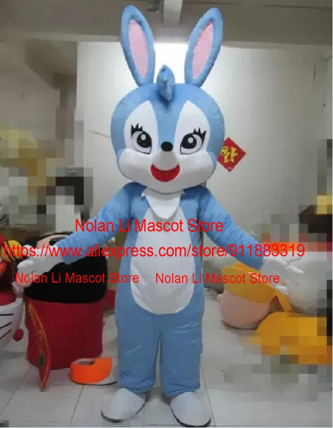 

Новый шлем из ЭВА синий кролик костюм-талисман Косплей маскарадная вечеринка Рождество Девочка мультяшный набор подарок на Хэллоуин 1216