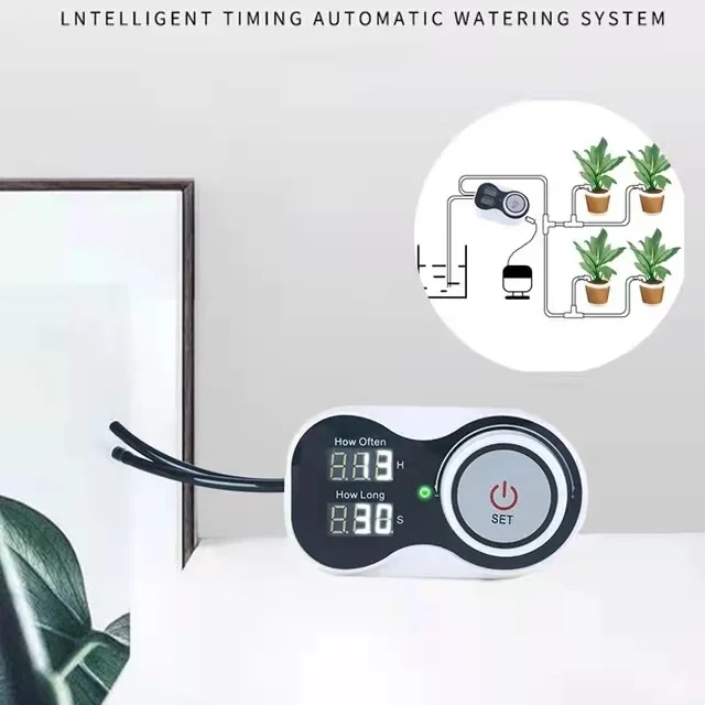 2021 New Smart Drip System Automatic Timer Watering Device Garden Water Pump Controller for Potted Plant Flower |