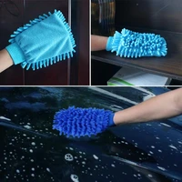 multicolor microfiber car window washing super chenille microfiber car kitchen household wash cleaning glove cloth mitt