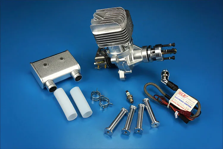 DLE55RA RC самолет бензиновый двигатель одноцилиндровый двухтактный задний выхлоп с