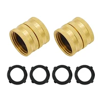 solid brass garden hose fitting connector adapter heavy duty brass repairing female to female double female faucet