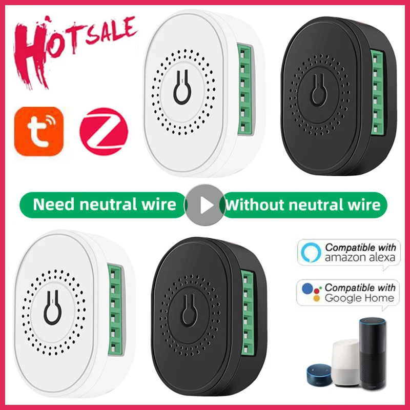 

Tuya Zigbee Smart 16A Switch Hub Gateway Support Two Way Control Remote Control App Work With Smart Life Alexa Google Home Smart