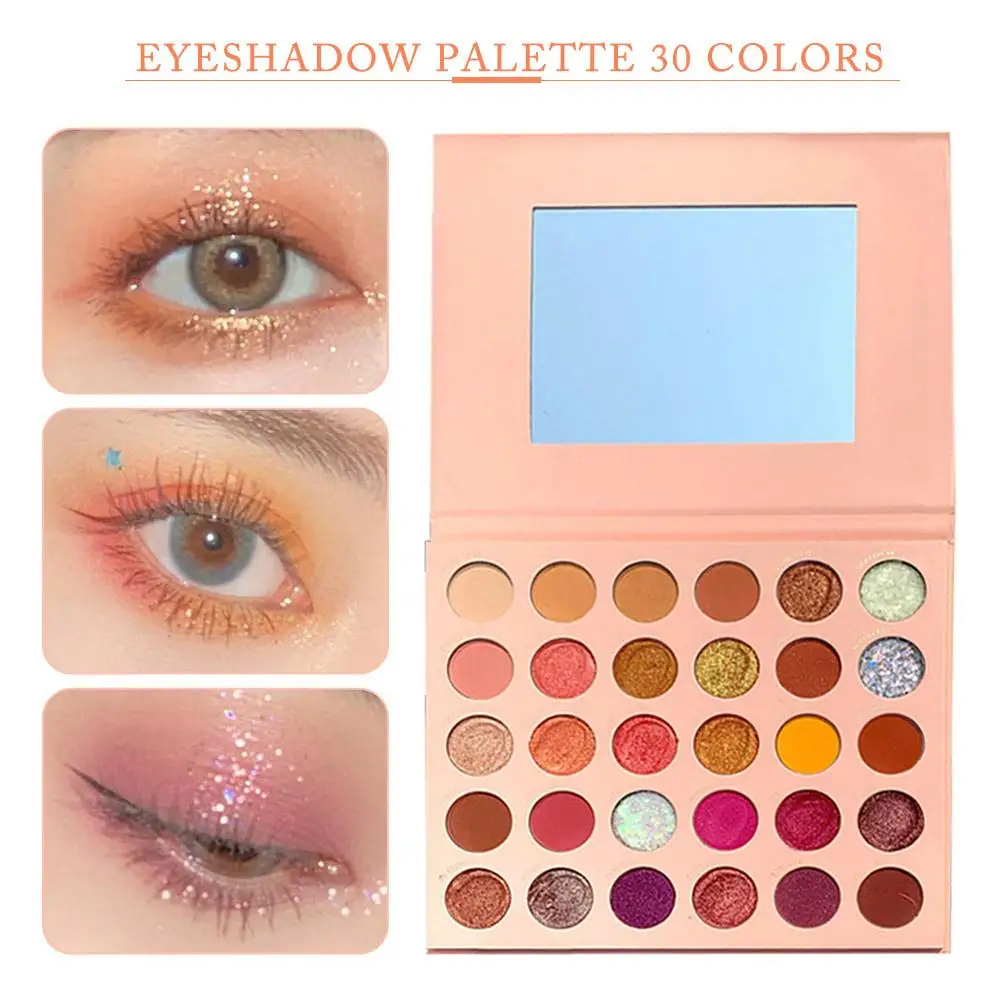

The New 30-Colors Eyeshadow Palette Colorful Shadows Palett Glitter Highlighter Shimmer Make Up Pigment Matte Eye Shadow Pallete