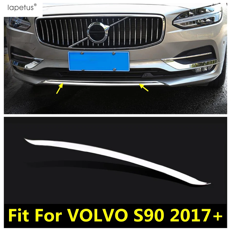 

Car Exterior Front Bottom Bumper Racing Grill Molding Garnish Decor Strips Cover Trim Accessories For VOLVO S90 2017 2018 2019