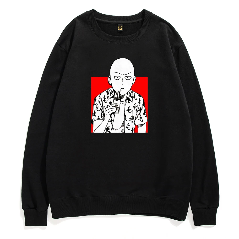 

Толстовка мужская с японским Аниме One Punch, забавный графический свитшот в стиле Харадзюку, Повседневная Осенняя хлопковая уличная одежда в с...