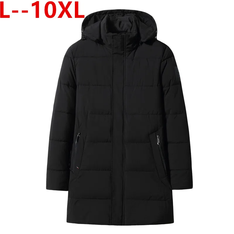 

Размер 10XL 8XL 6XL плюс 5X брендовая Утепленная зимняя куртка с капюшоном светильник Dow для мужчин толстовки пальто пуховик для мужчин