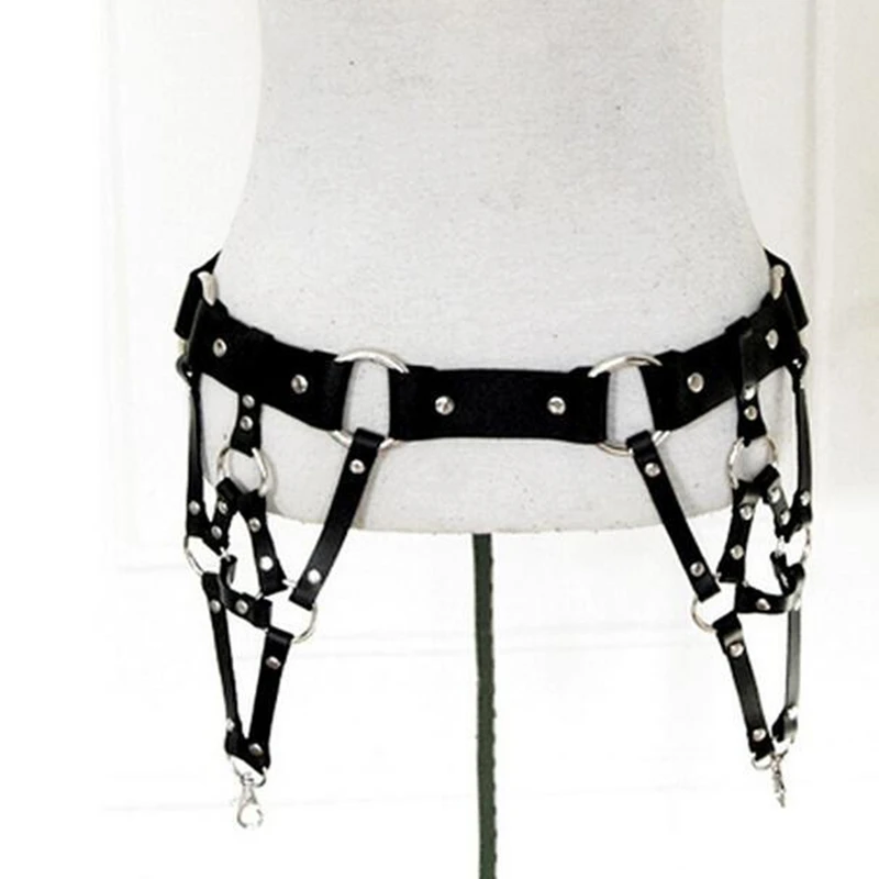 Кожаный ремень для подвязки ног пояс Подвязки невесты женский из натуральной