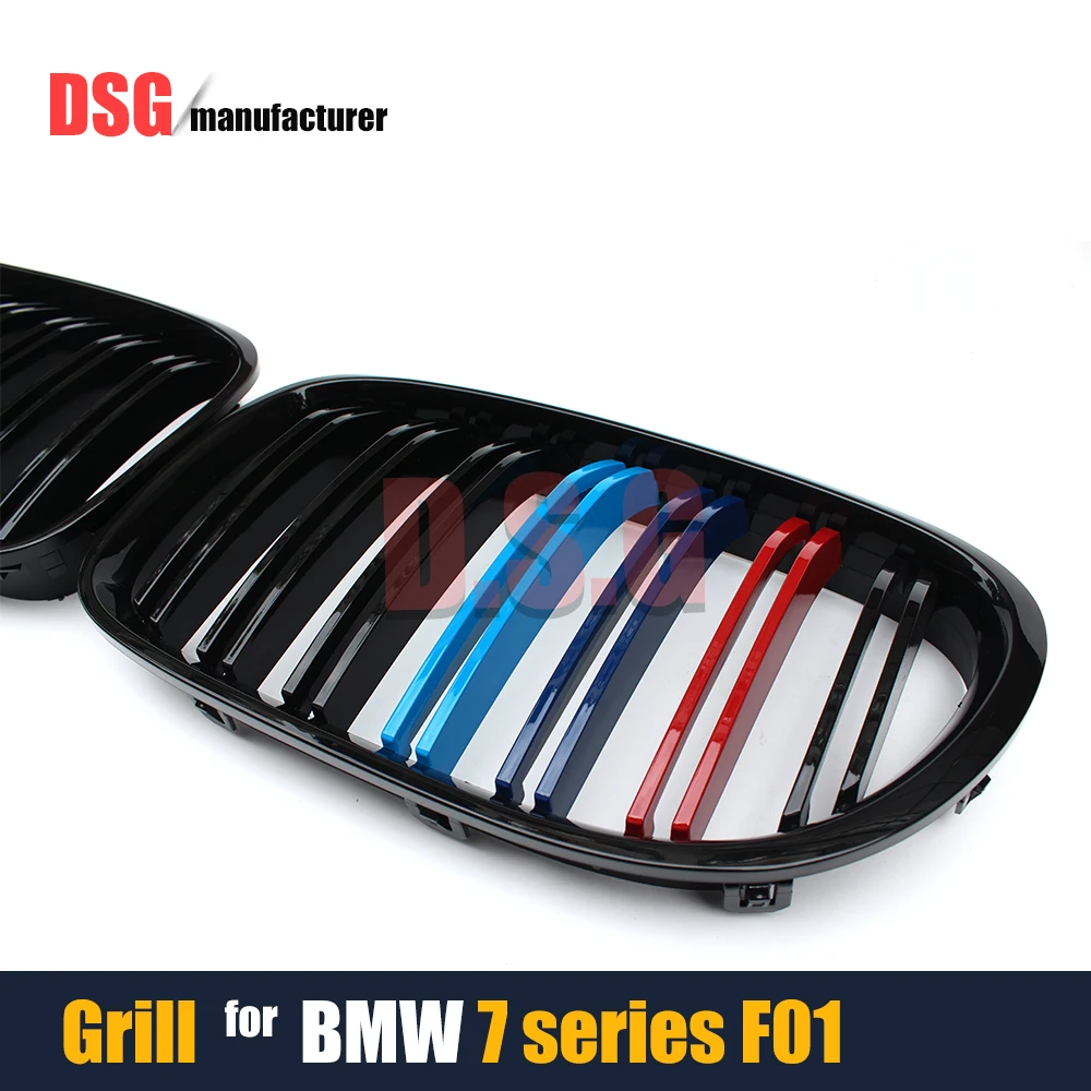 F01 передний бампер грили M Двигатель цвет почек гоночная решетка для BMW 7 серии F02 F03