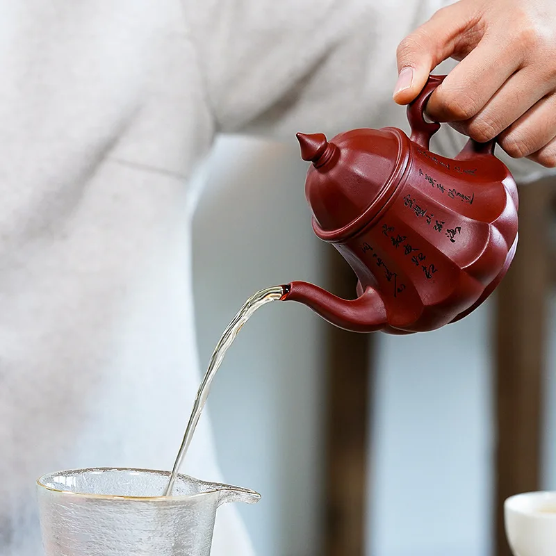 

Yixing Mud Dahongpao Teapot Handmade Kung Fu Kettle Send Gift Box Creative Teaware