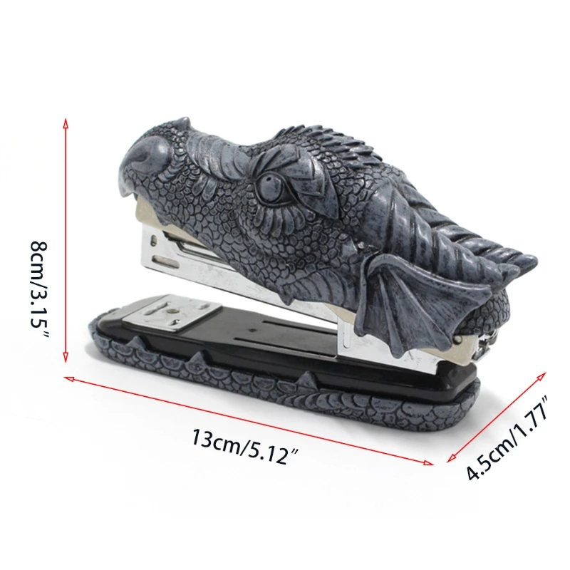 

Dragon Head Stapler Desktop Dragon Stapler Office Desktop Stapler Desktop Home Decoration Stapler 20 Sheet Capacity