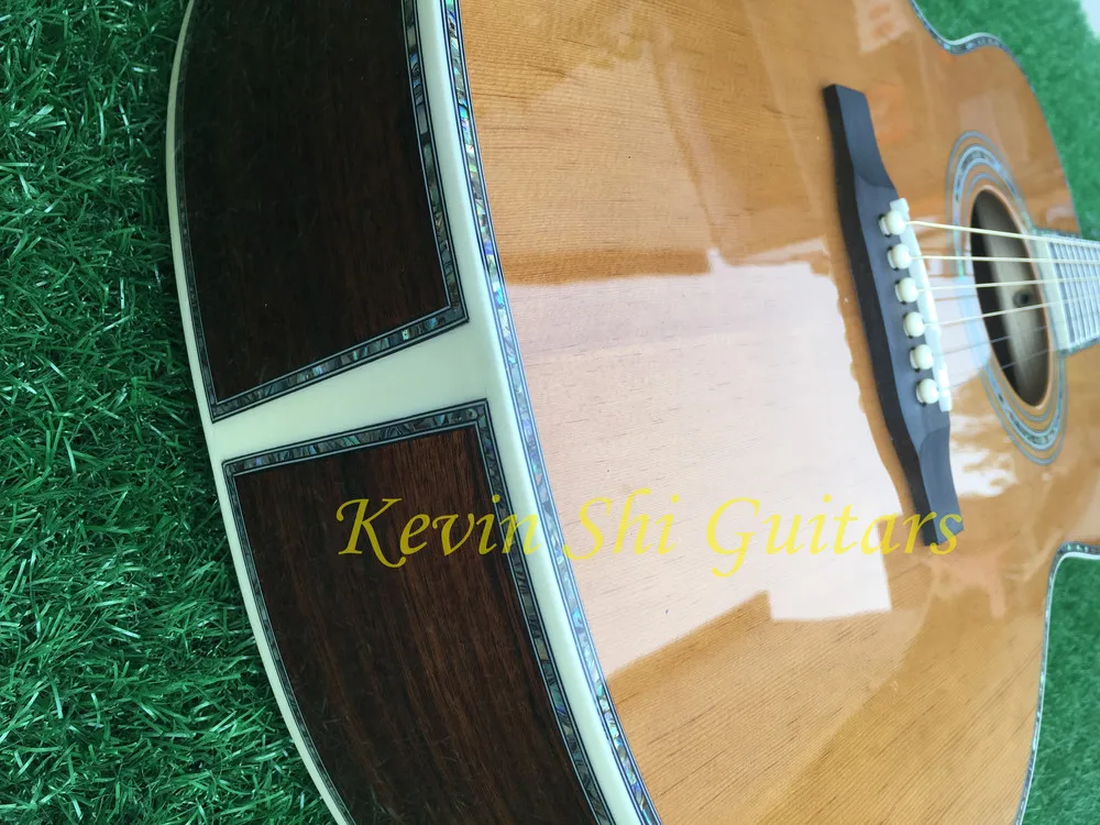Настоящая abalone 000 гостиная Классическая акустическая гитара 000-45 электрическая