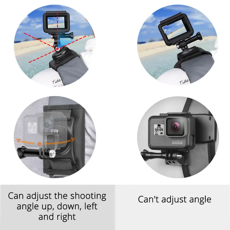 DJI OSMO экшн рюкзак зажим фиксированный ремешок на плечо для GoPro Hero7/6/5/4 Спортивная