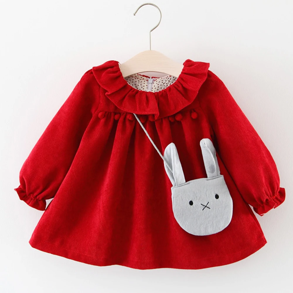 Детские платья Welaken для девочек + милое платье с рисунком кролика и сумки малышей