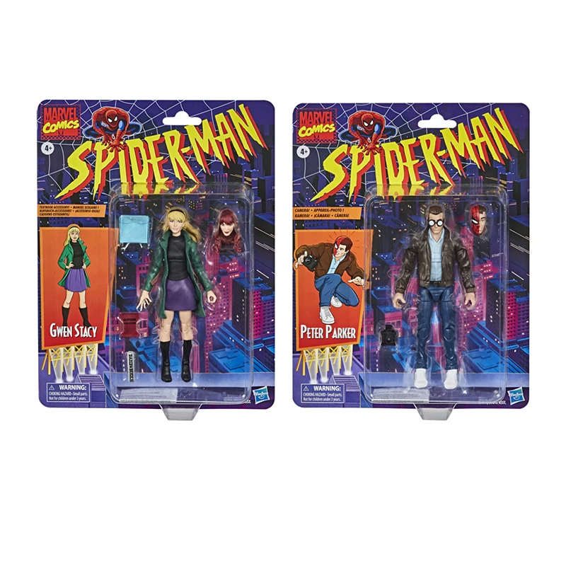 

15Cm Hasbro Marvel Legends Spider-Man Parker Gwen Stacy Movable Joints Pvc Action Figure Collection Model Toys Gift for Children