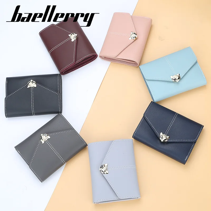 

Baellerry Wallet Women Purse Designer Money Bag Luxury Women Wallets Short Casual Women PU Hasp Ladies Women Wallet 2020