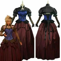 hot selling game manufacturing cloud stripe cosplay clothing womens dress set customization