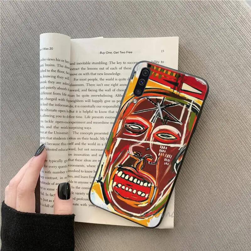 

Jean Michel Basquiat Art Graffiti Phone Cases For Samsung galaxy S 7 8 9 10 20 edge A 6 10 20 30 50 51 70 note 10 plus