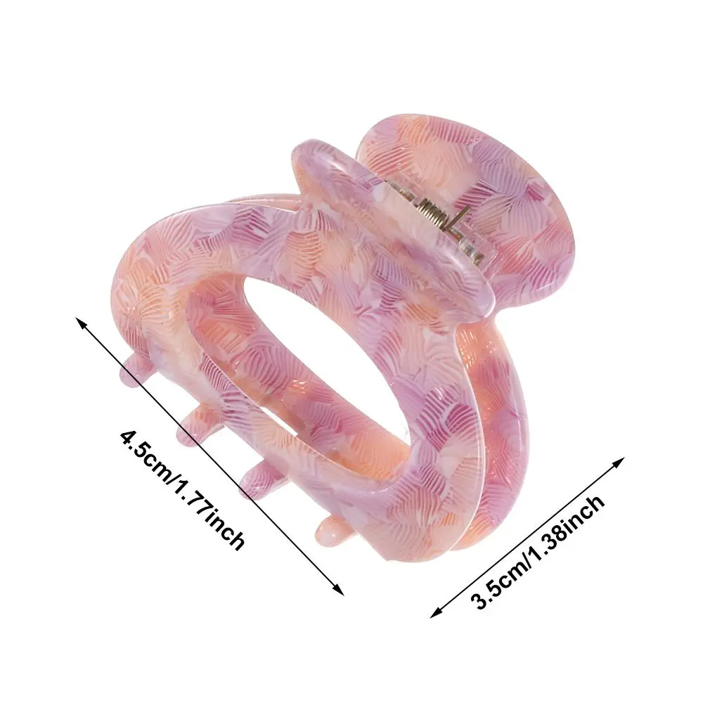 

1PC Mini Acetate Hair Clip for Women Girls Solid Crab Hairpins Hair Claws Barrette