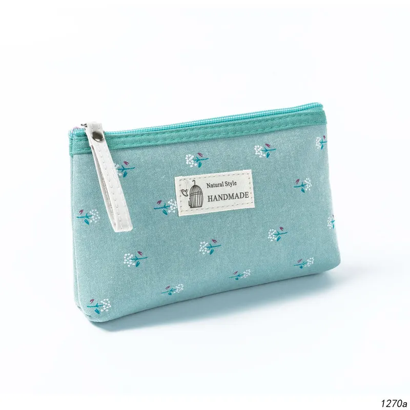 1 штука милое нижнее белье с цветочным принтом Карандаш Чехол небольшой холст