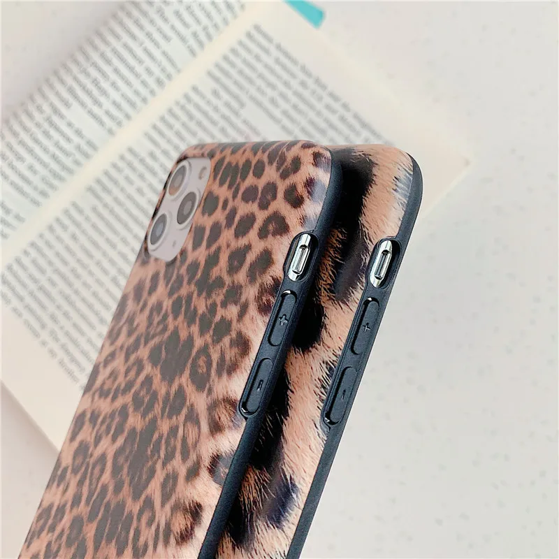 Leopard Case For Iphone 11 Pro Max Fundas ForIphone XR X XS 6S 6 S 7 8 Plus Back Cover Soft IMD Silicone Coque Capa |