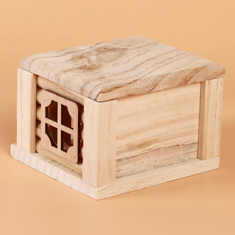 Новый Прочный деревянный домик для хомяков без запаха нетоксичный и замок