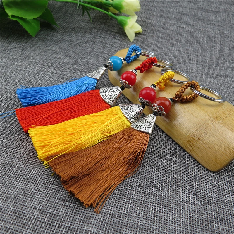 Брелок для ключей в китайском стиле с кисточками | Украшения и аксессуары