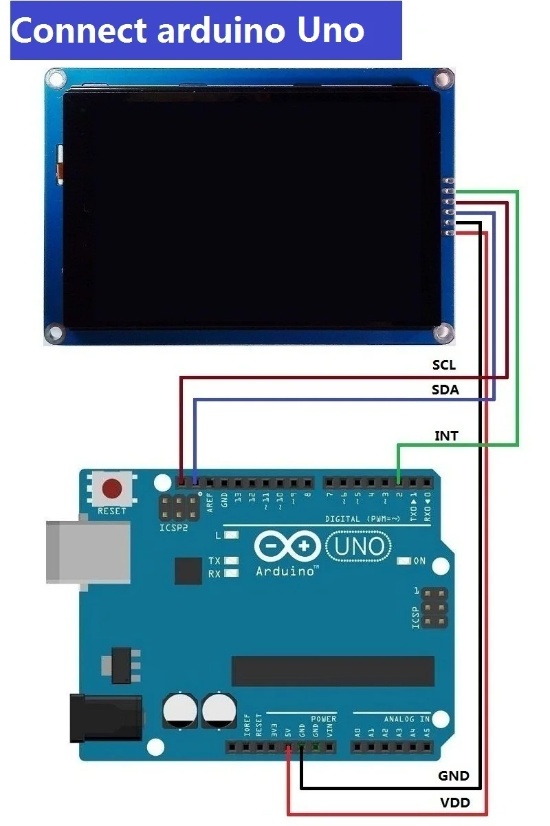 Новинка 2,8 дюйма 3,5 дюйма 4,3 дюйма 5,0 дюйма HMI IEC IIC ЖК-дисплей модуль емкостный сенсорный экран 480x320 для Arduino