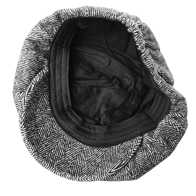 Casquette, шерстяные кепки Newsboy для мужчин, серые, в елочку, плоские шапки, для женщин, кофейного цвета, британские художники, шапка, осенне-зимние шапки и шапки BLM09