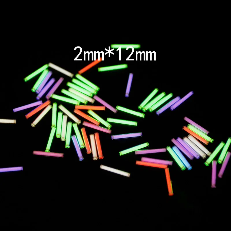 

2mm*12mm Tritium Gas Tube Automatic Light 25 Years Tritium Keychain Key Ring Fluorescent Tube Emergency Lights EDC