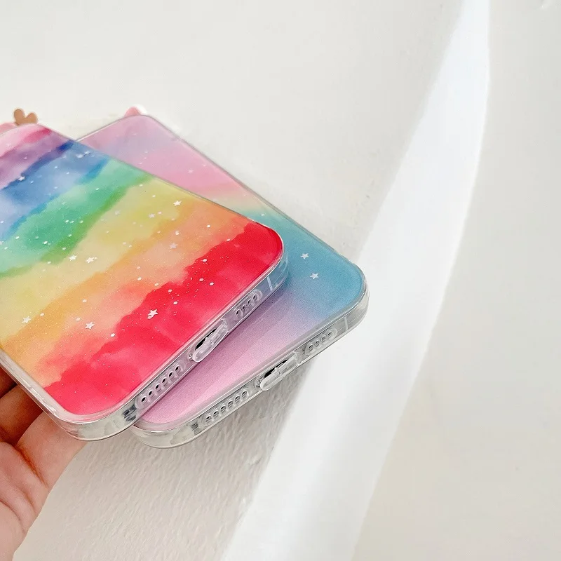 cute cat ear phone case for oppo reno 5 4 k z f f19 f17 f11 pro find x3 x2 neo lite silicone antlers rainbow back cover free global shipping