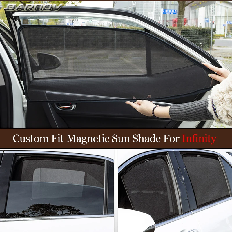 

For Infinity QX30 QX50 Q70 QX70 Q70S/L FX35 FX50S G35 Magnetic Special Curtain Window SunShades Mesh Shade Blind Fully Covered