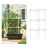durable home stackable climbing plant support cage garden flower trellis stand kit set garden supply flowers stand