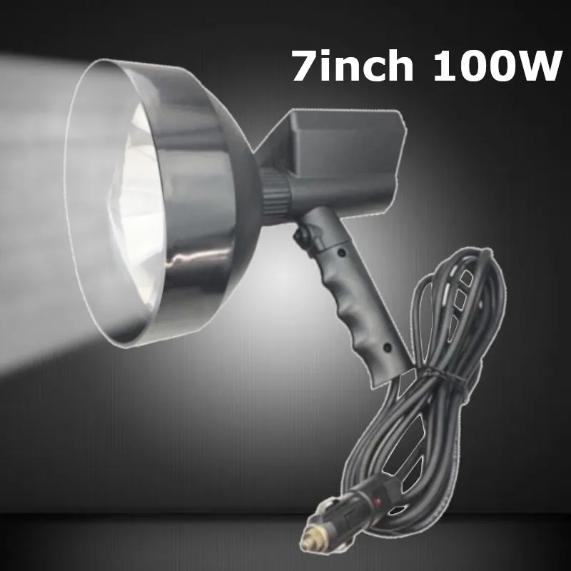 7-дюймовый ультра яркий 12 в 100 Вт 8000LM HID ксеноновая лампа Точечный светильник